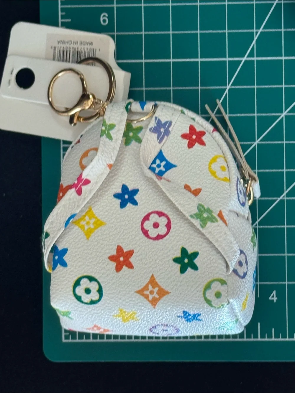NWT Yolanda Mini Backpack Keychain Bag charm Coin Purse Wallet Brown